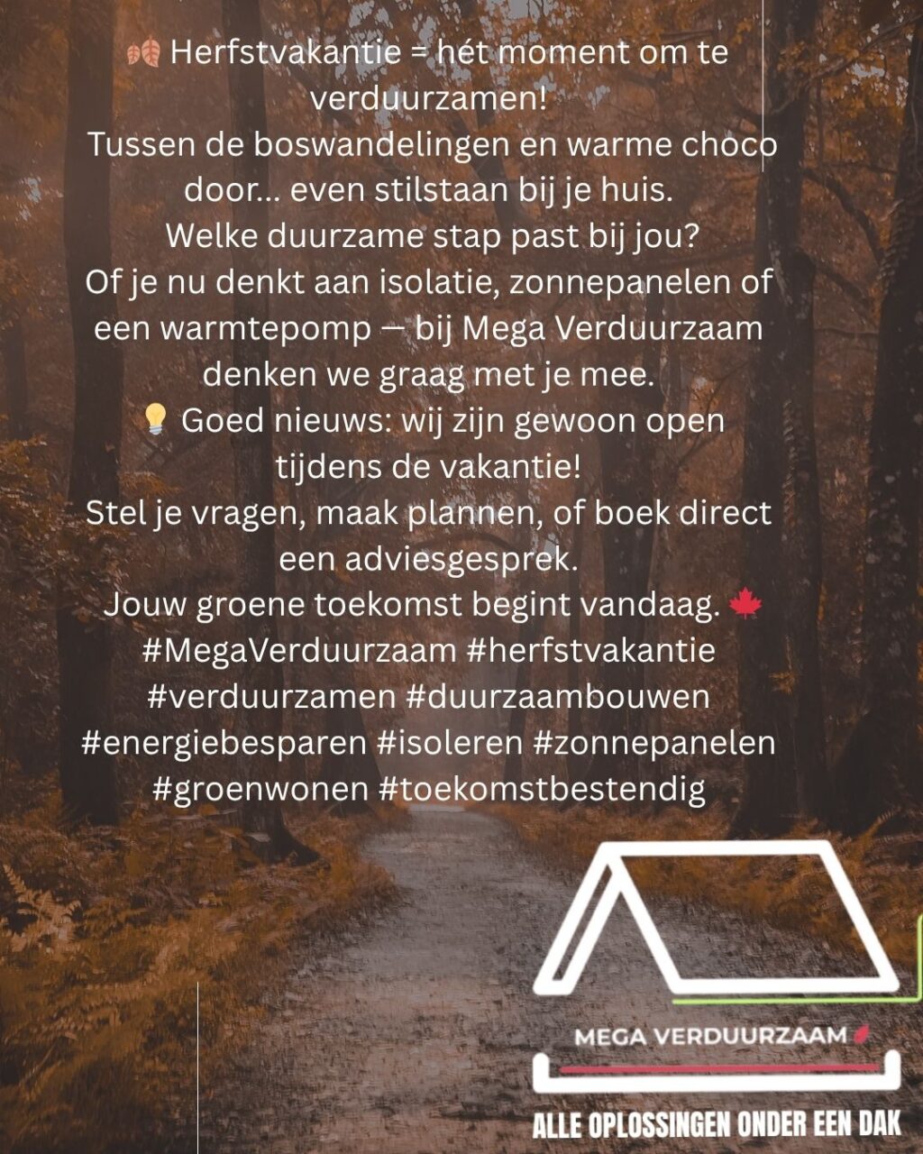 Instagram post from megaverduurzaam. This post is in position 1.