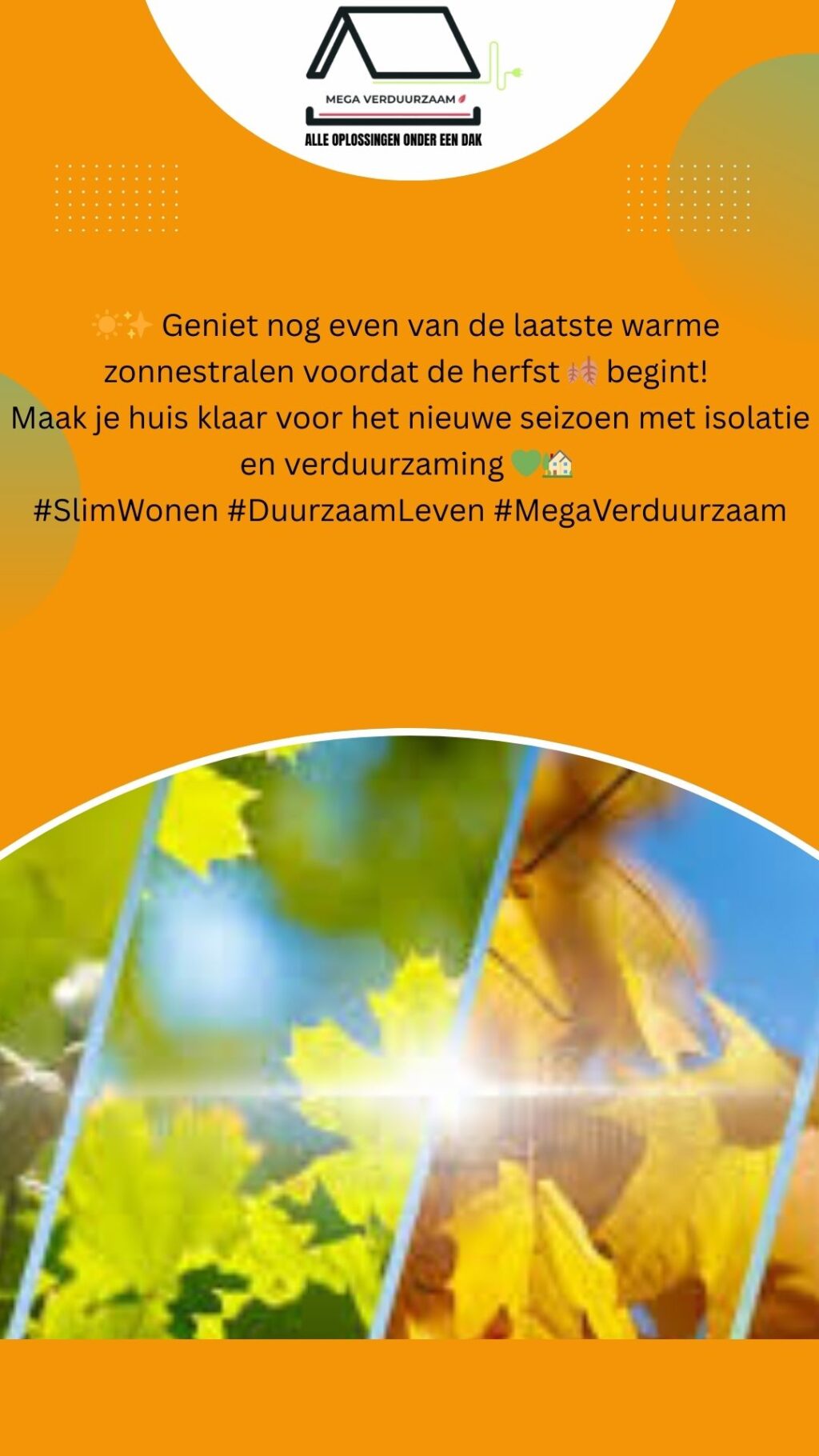 Instagram post from megaverduurzaam. This post is in position 1.